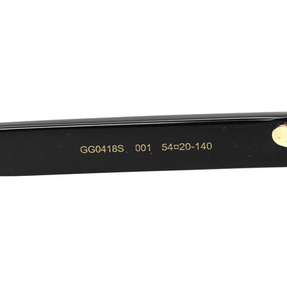 Gucci Crystal Square Frame GG Sunglasses GG0418S Black 7 of 8
