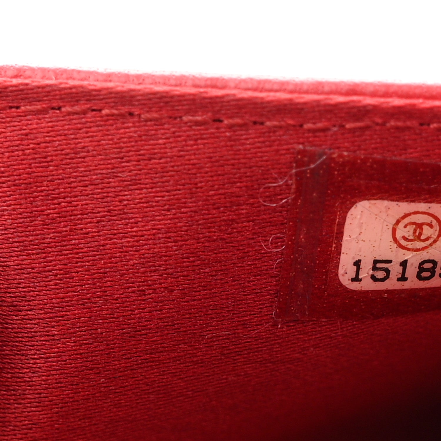 Chanel Lambskin Camellia Embossed Wallet On Chain WOC Red 7 of 12