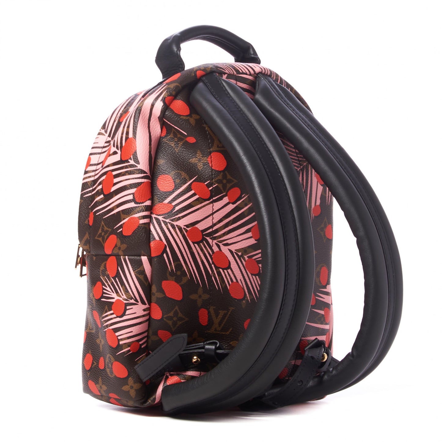 Monogram Jungle Dots Palm Springs Backpack PM Sugar Pink Poppy