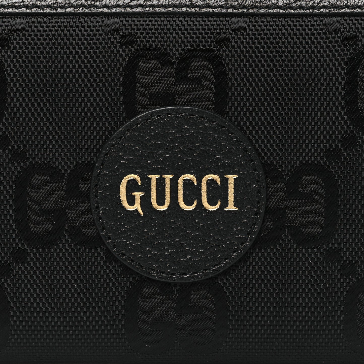 Econyl Nylon Monogram Off The Grid Zip Around Wallet Black