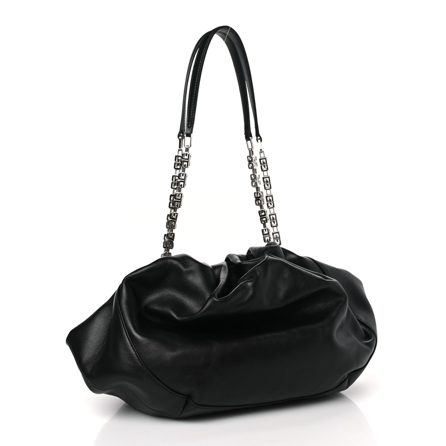 Calfskin Kenny Shoulder Bag Black