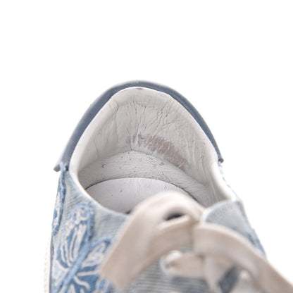 Valentino Garavani Denim Butterfly Embroidered Sneakers 41 Light Denim 11 of 17