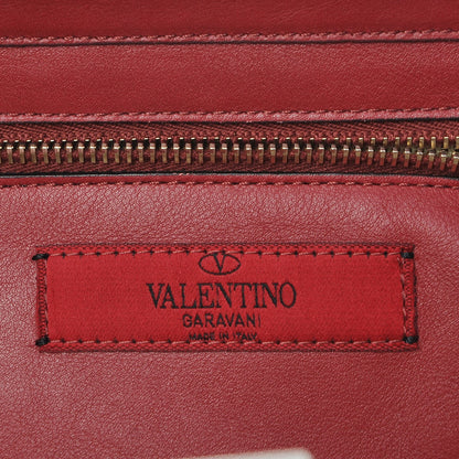 Valentino Garavani Vitello Small Rockstud Tote Scarlet 7 of 10