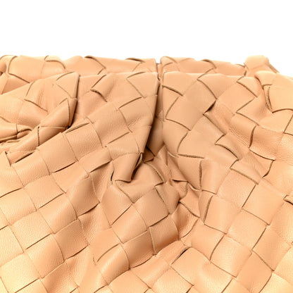 Bottega Veneta Nappa Maxi Intrecciato The Pouch Oversized Clutch Almond 9 of 11