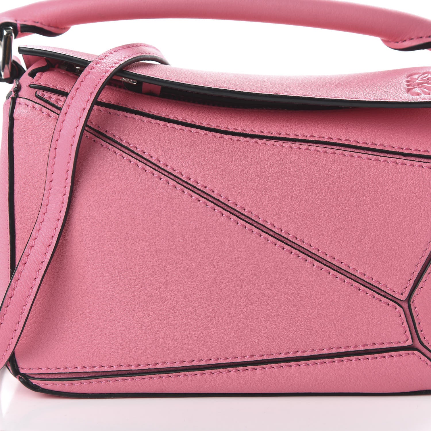 Loewe Calfskin Mini Puzzle Bag Wild Rose 9 of 10