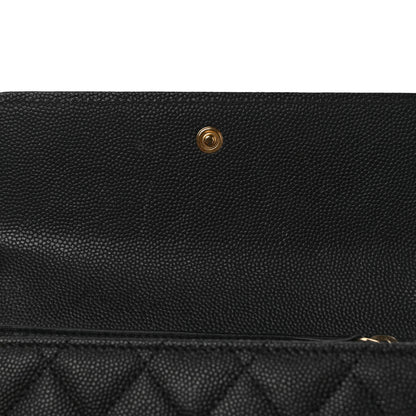 Chanel Caviar Quilted Medium Boy Flap Wallet Black 8 of 8