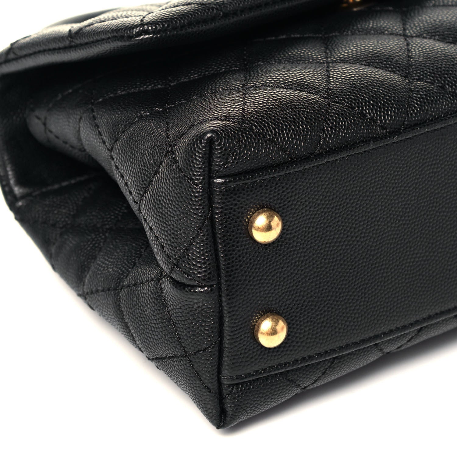 Chanel Caviar Quilted Mini Coco Handle Flap Black 8 of 9