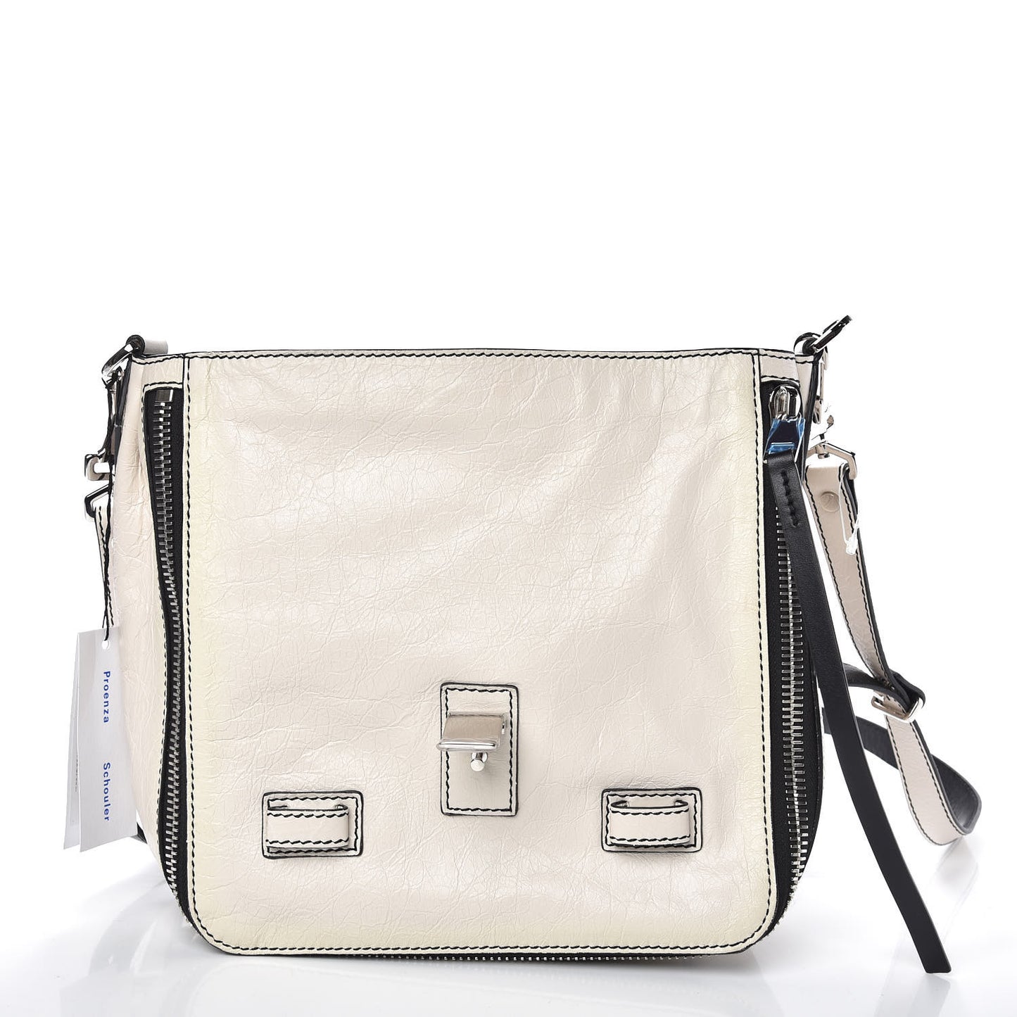 Crackled Lambskin PS1 Plus Zip Backpack Clay
