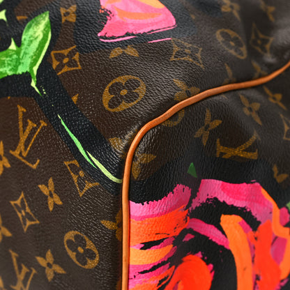 Louis Vuitton Monogram Roses Keepall 50 6 of 15