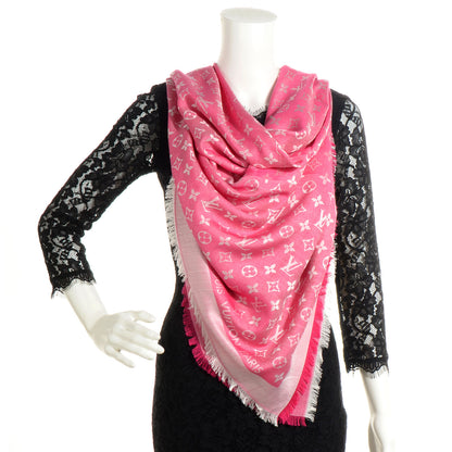 Louis Vuitton Monogram Denim Shawl Pivoine 2 of 5