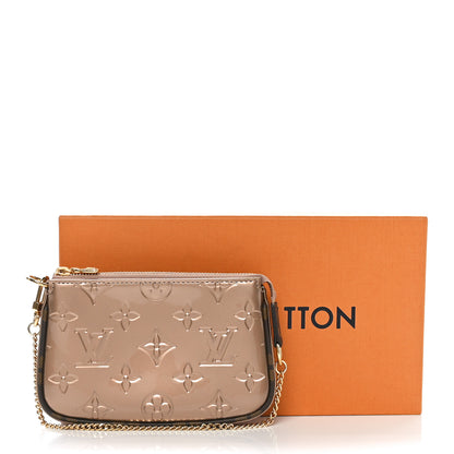 Louis Vuitton Metallic Vernis Mini Pochette Accessories Rose Gold 10 of 10