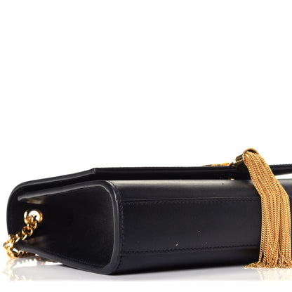 Saint Laurent Smooth Calfskin Medium Classic Monogram Kate Tassel Satchel Black 7 of 8
