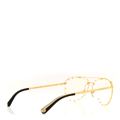 Louis Vuitton Metal The Party Aviator Anti Blue Light Sunglasses Z0997W Gold 4 of 9