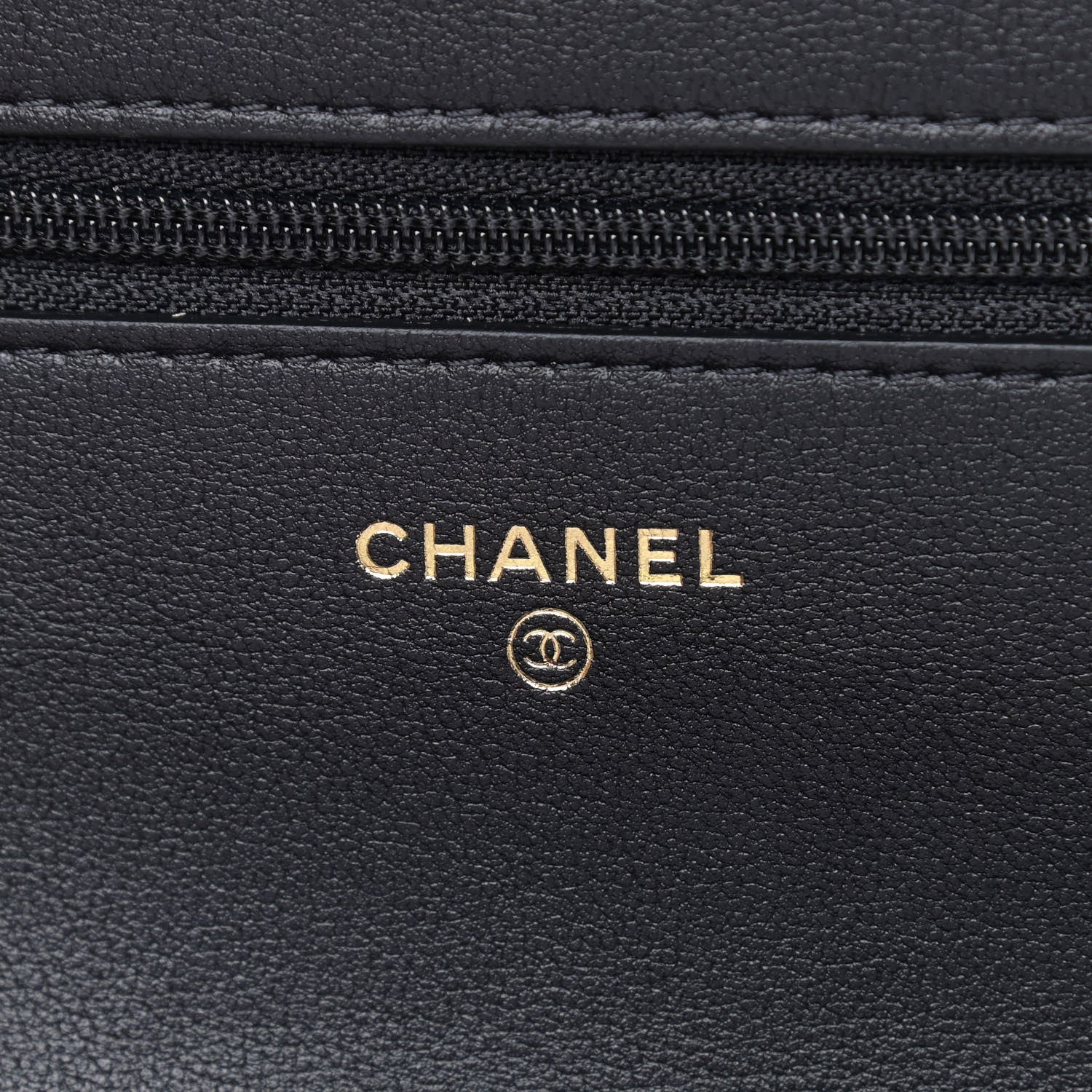 Chanel Calfskin Quilted Pearl Wallet On Chain WOC Black 5 of 8