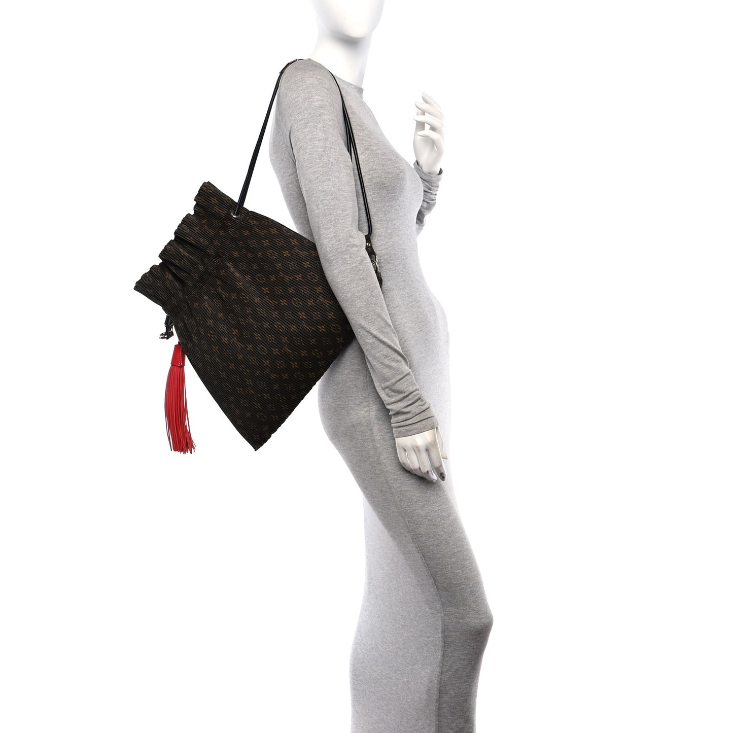Monogram Canvas Pleated Explorer Bag MM