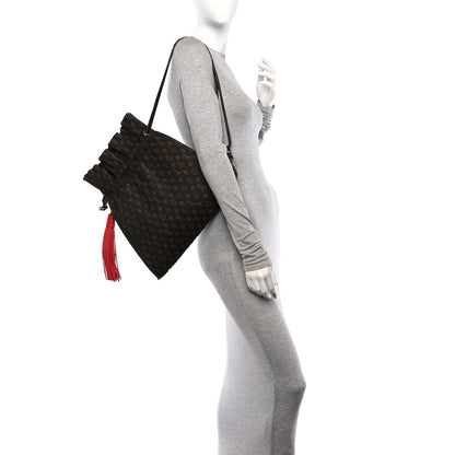 Louis Vuitton Monogram Canvas Pleated Explorer Bag MM 2 of 12