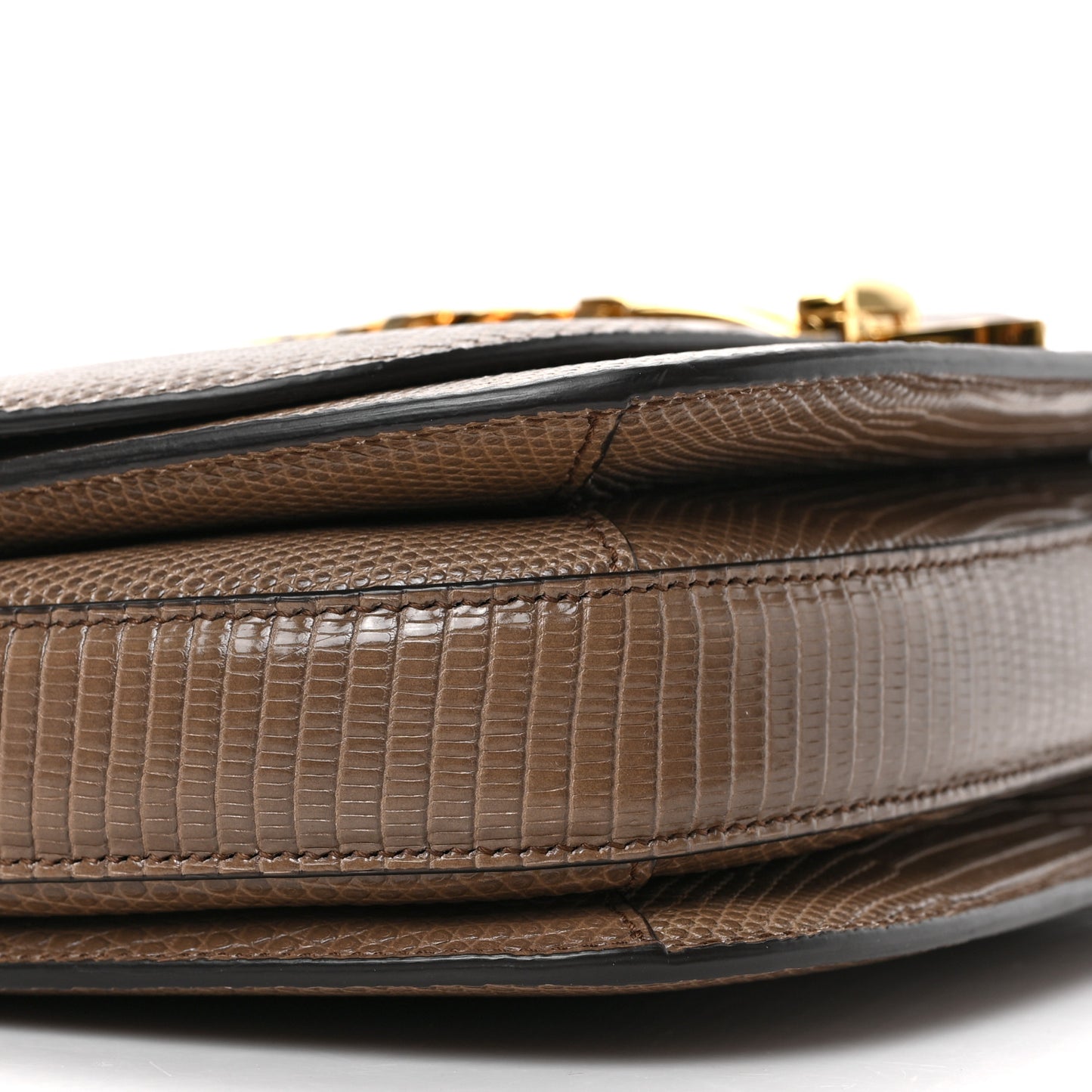 Lizard Small Sylvie 1969 Messenger Bag Taupe