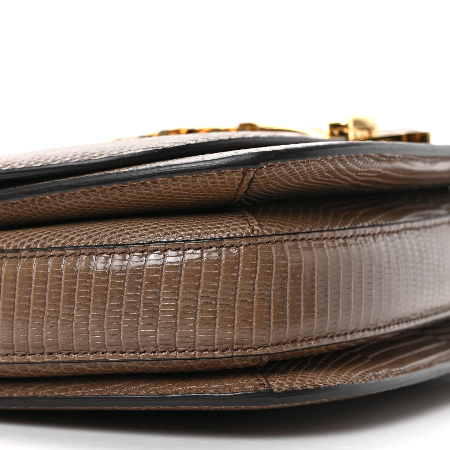 Gucci Lizard Small Sylvie 1969 Messenger Bag Taupe 7 of 8