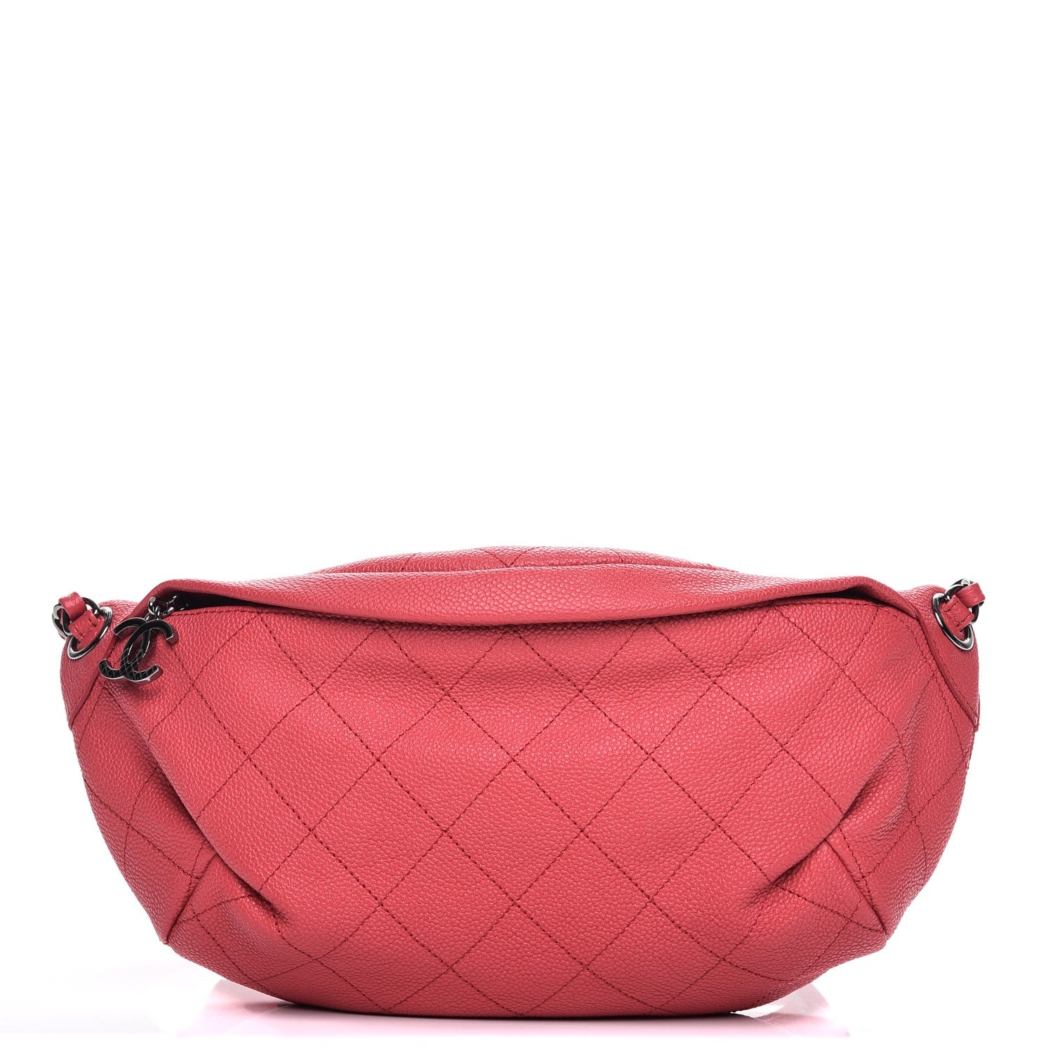 Chanel Caviar Quilted Zip and Carry Waist Bag Fanny Pack Pink 1 of 7