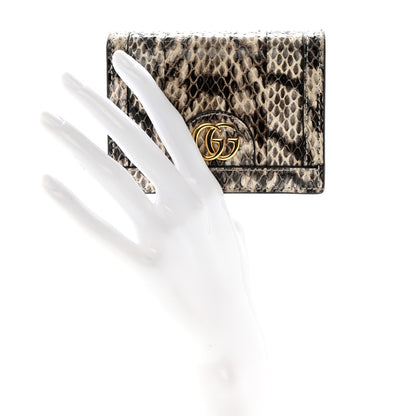 Gucci Snakeskin Ophidia Card Case Wallet Roccia 2 of 8