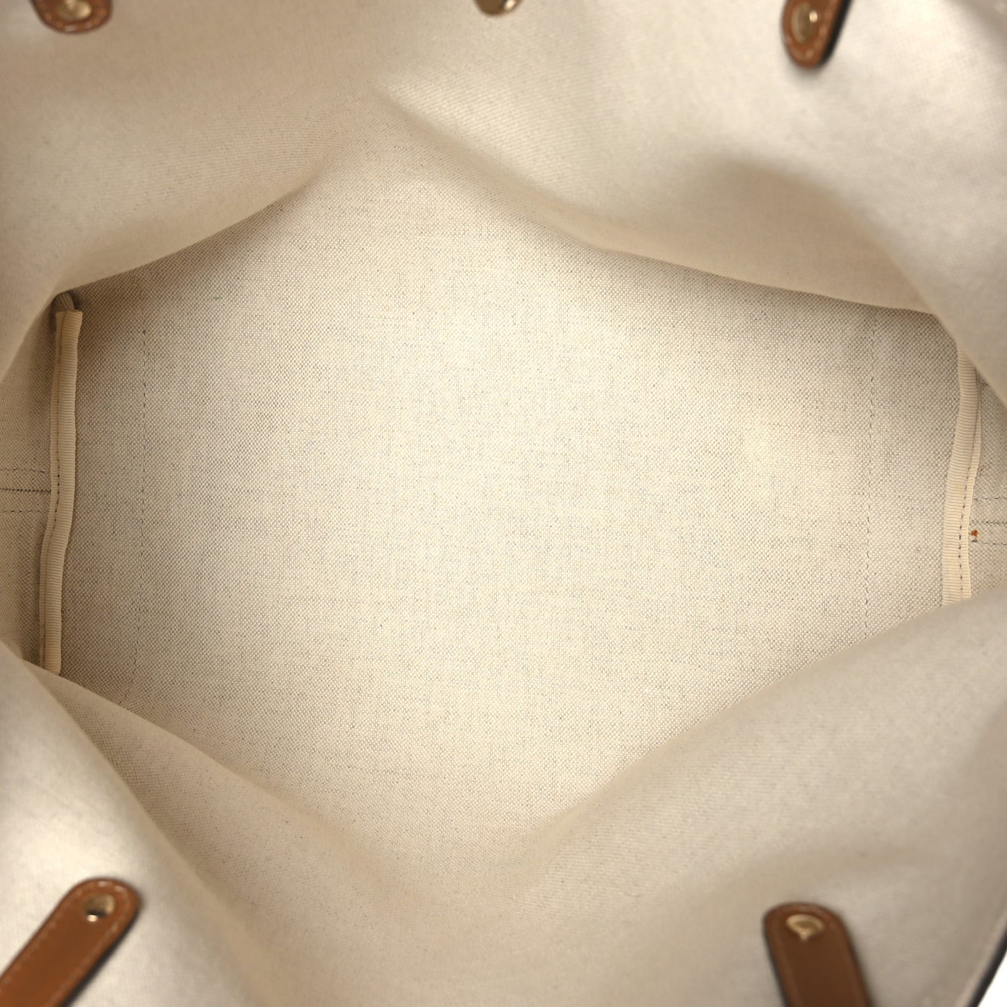 Metallic Monogram Medium Craft Tote Brown