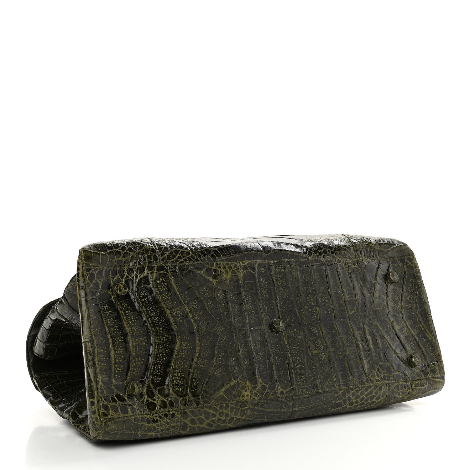 Nancy Gonzalez Crocodile Double Handle Satchel Green 4 of 10