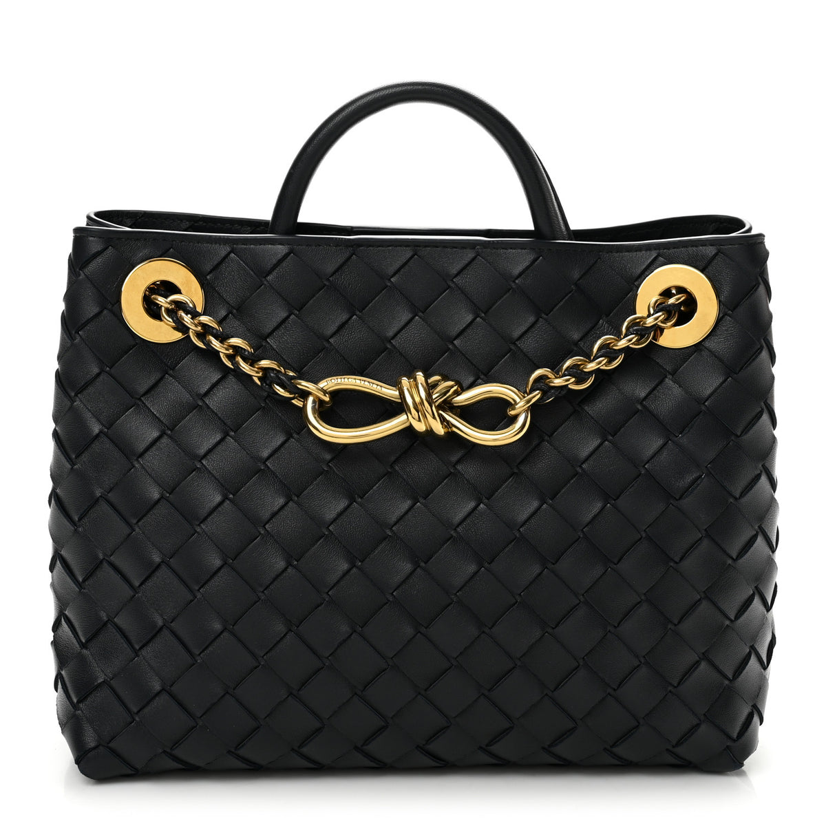 Nappa Intrecciato Small Andiamo With Chain Shoulder Bag Nocturnal