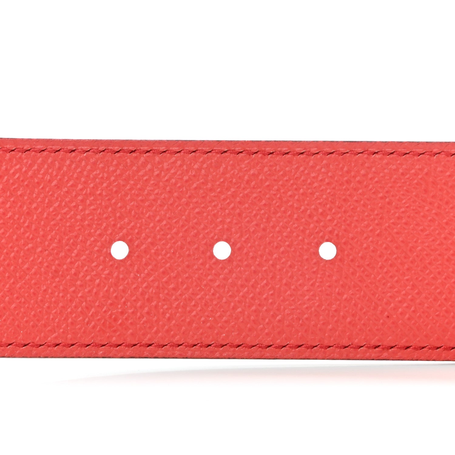 Hermes Epsom 42mm Constance H Belt 85 Rouge Casaque Rose Jaipur