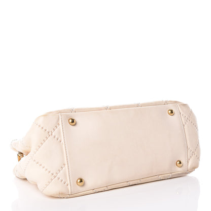 Chanel Calfskin Quilted Retro Chain Flap Beige 4 of 27