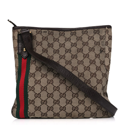 Gucci Monogram Web Jolicoeur Charms Messenger Dark Brown 1 of 18