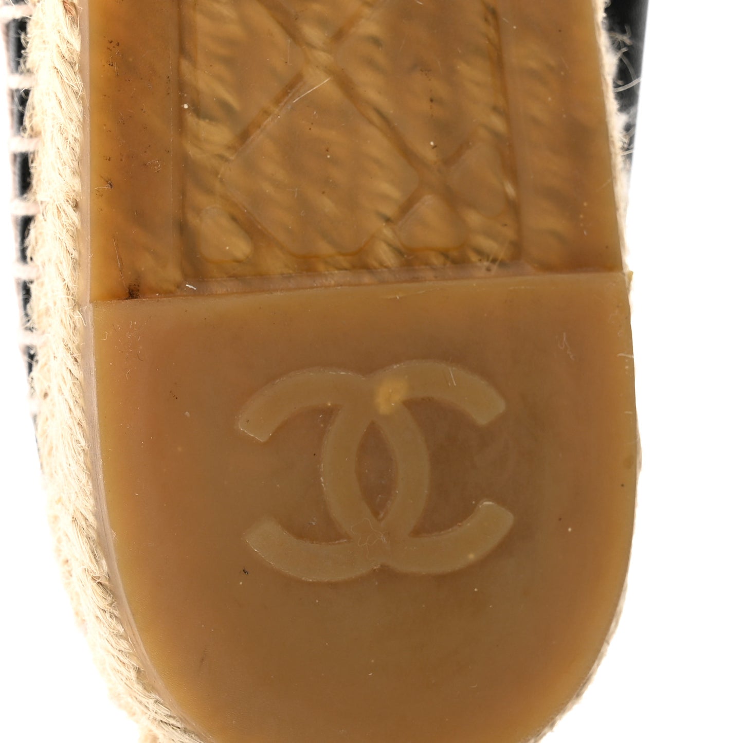 Lambskin Camellia CC Stud Espadrilles 40 Black