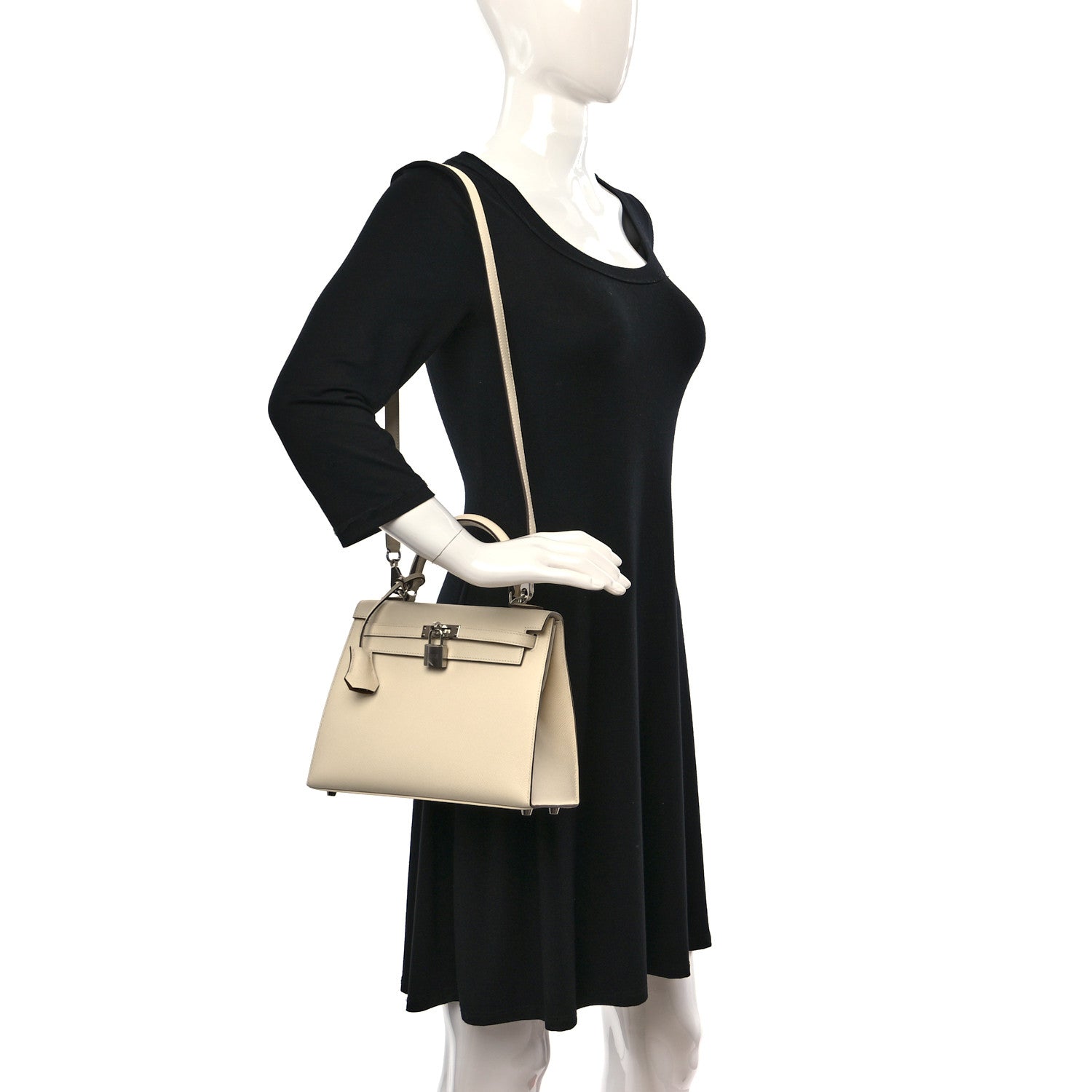 Hermes Epsom Verso Kelly Sellier 25 Nata Ocre 2 of 10