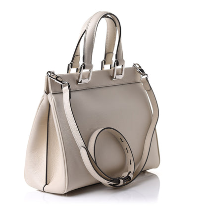 Gucci Grainy Calfskin Small Zumi Top Handle Bag Mystic White 3 of 11
