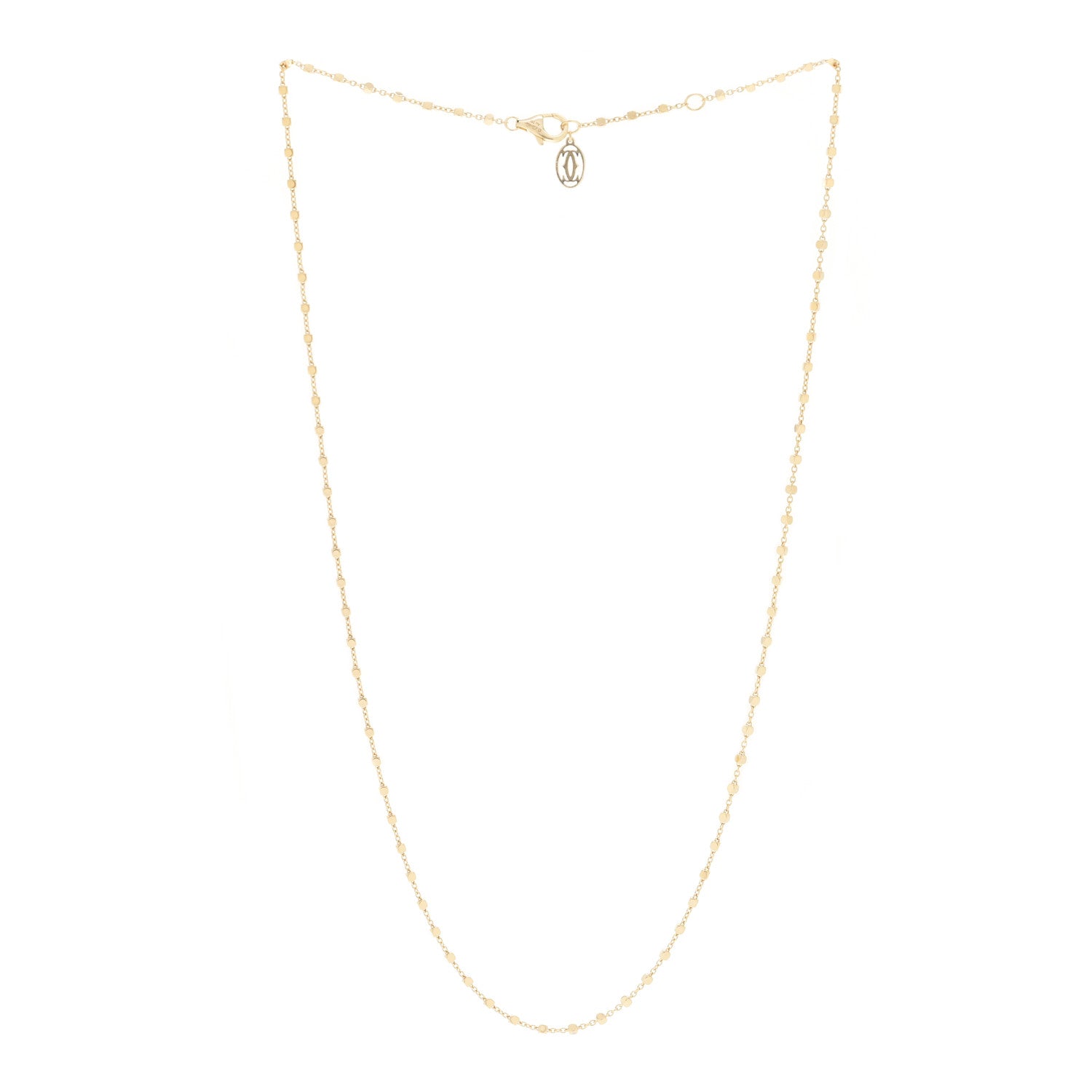 Cartier 18K Yellow Gold Cube Chain Necklace 3 of 5
