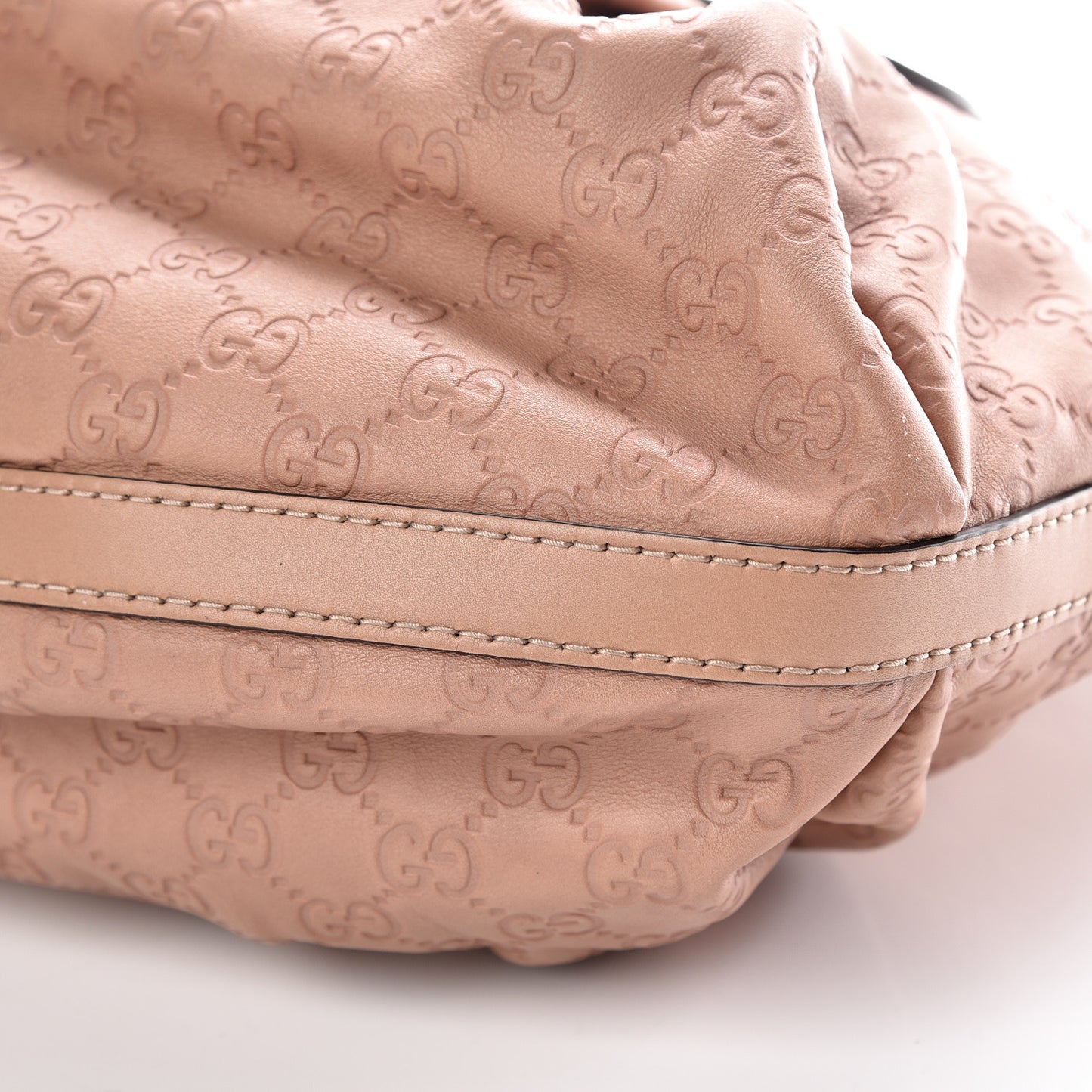 Guccissima Medium Scarlett Stud Tote Dusty Rose