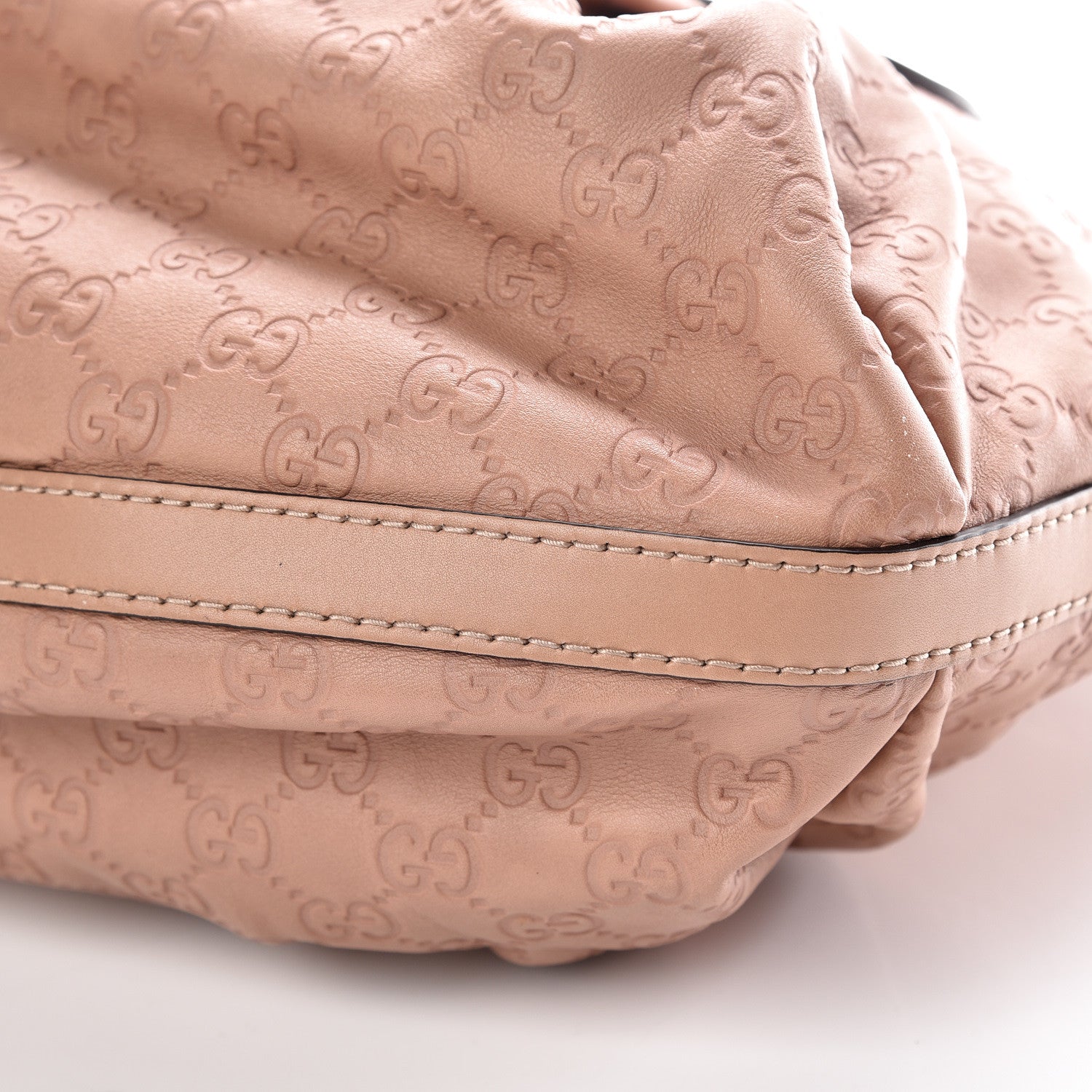 Gucci Guccissima Medium Scarlett Stud Tote Dusty Rose 6 of 9