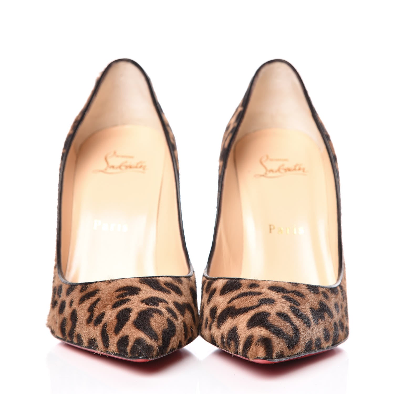 Christian Louboutin Pony Hair Jaguar Print Pigalle Follies 100 Pumps 36.5 Brown 2 of 11