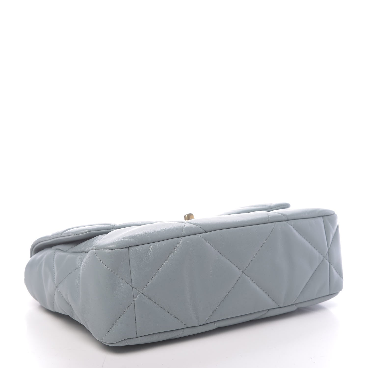 Chanel Goatskin Quilted Large 19 Flap Blue 4 of 11