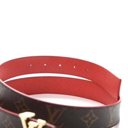 Louis Vuitton Monogram 30mm LV Initiales Reversible Belt 85 34 Coquelicot 4 of 6