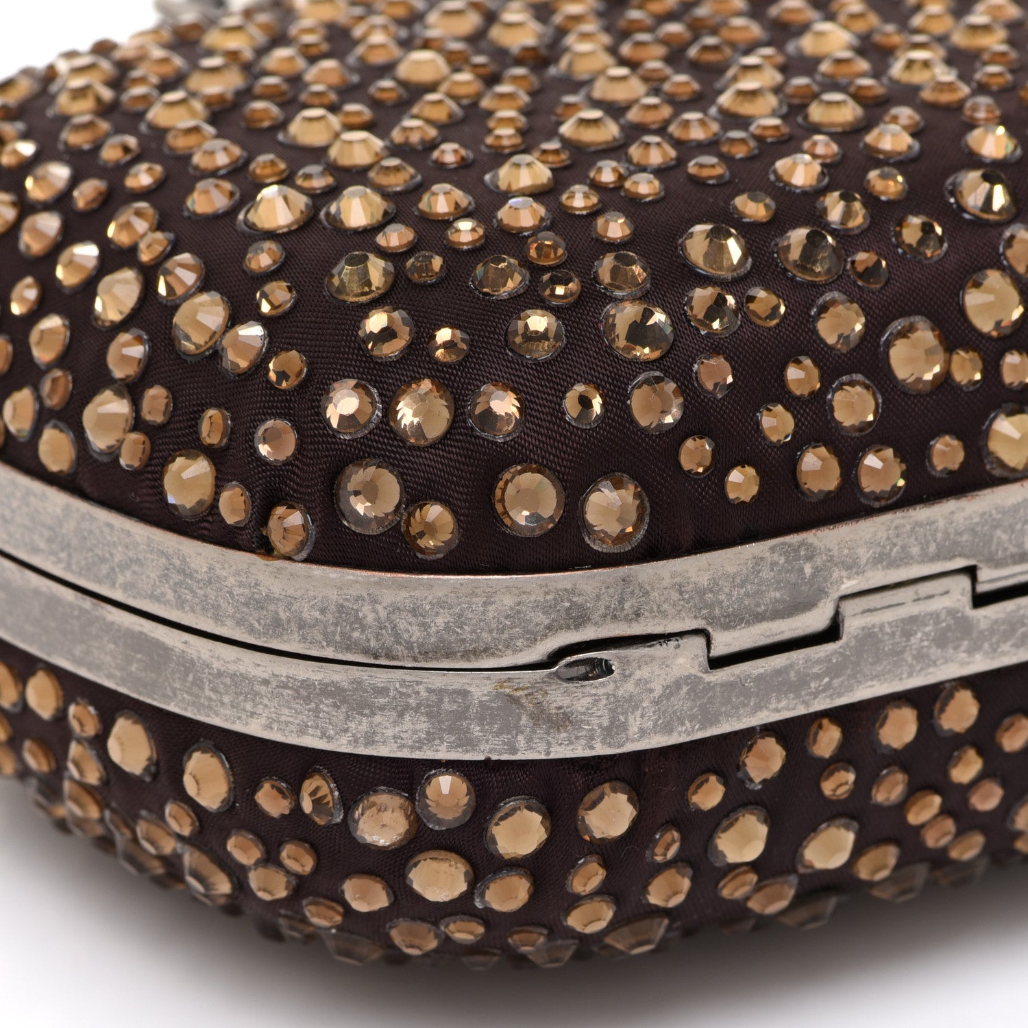 Alexander McQueen Studded Knuckle Clutch Brown 10 of 11