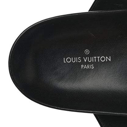 Louis Vuitton Monogram Bom Dia Mule Sandals 38 Black 7 of 8
