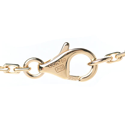 Cartier 18K Yellow Gold Diamond Interlocking LOVE Necklace 5 of 6