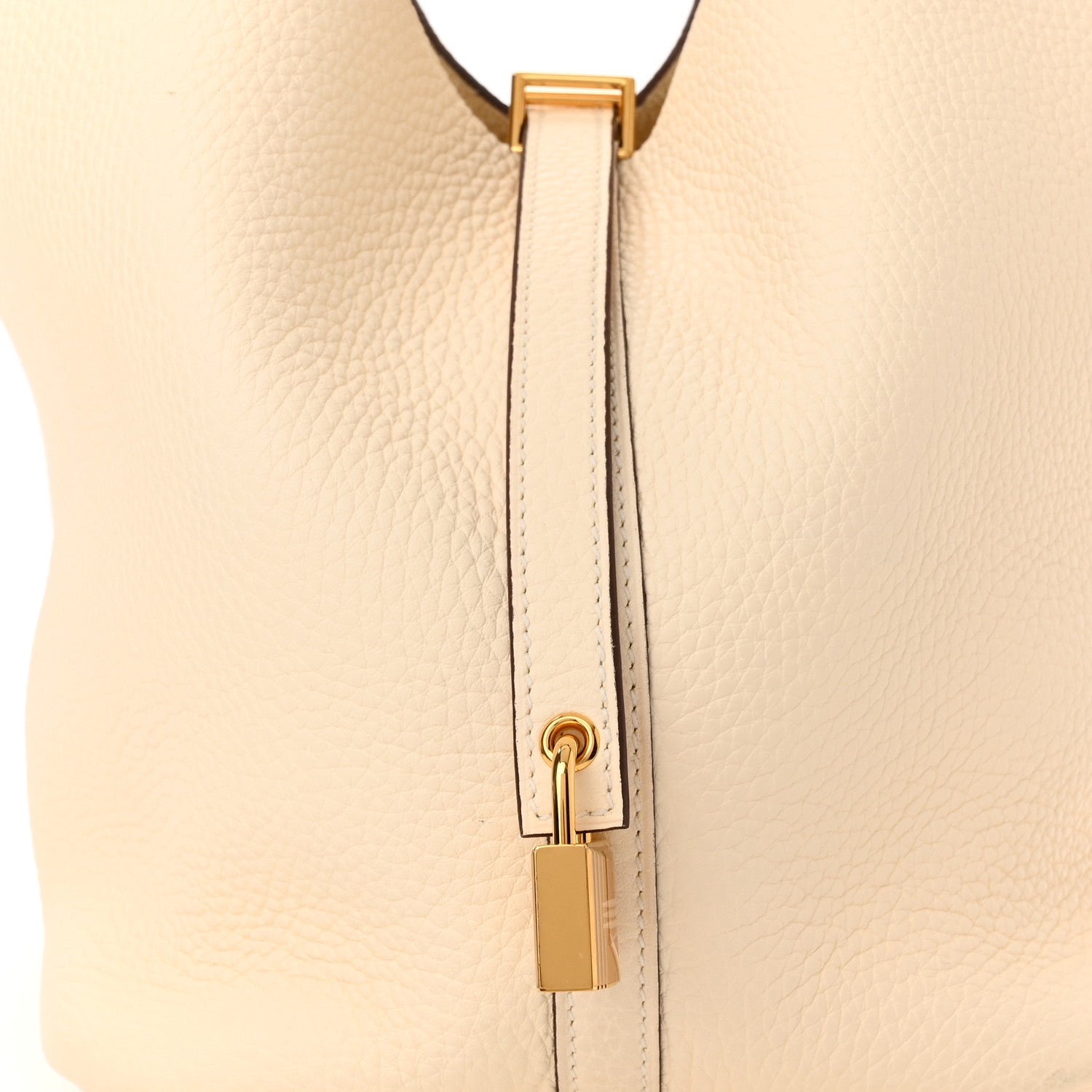 Hermes Taurillon Clemence Picotin Lock 22 MM Nata 8 of 13