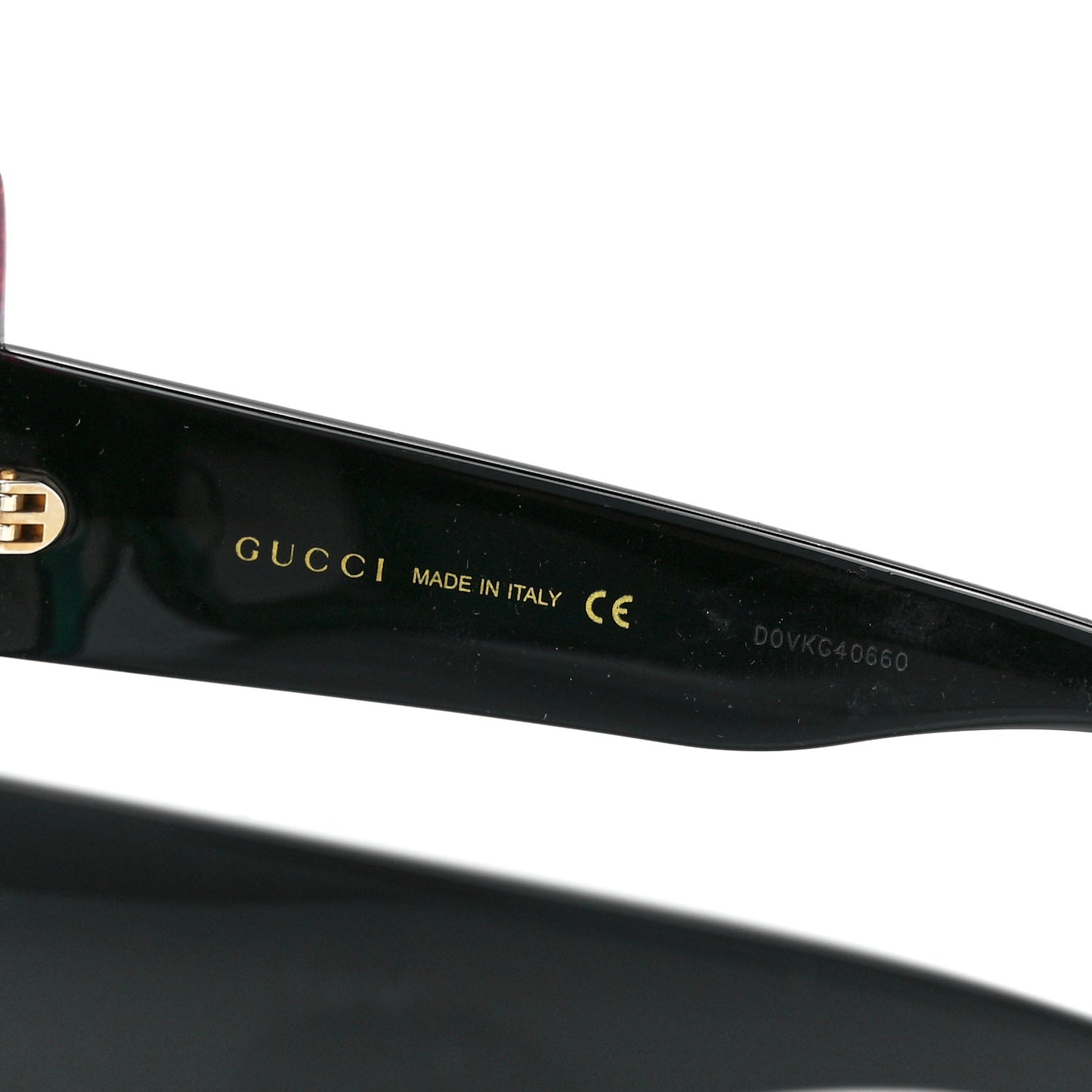 Acetate Square Frame Sunglasses GG0083S Glitter Red Black Green