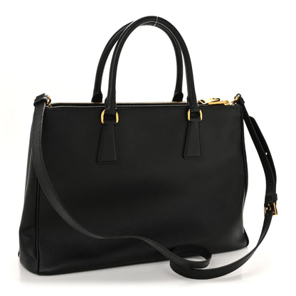 Prada Saffiano Lux Medium Galleria Double Zip Tote Black 4 of 14