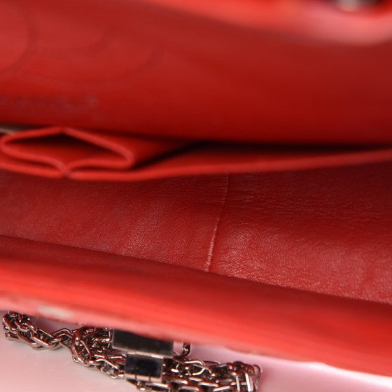 Chanel Aged Glazed Calfskin Quilted 2.55 Reissue 226 Flap Red 13 of 14