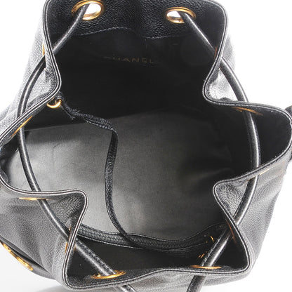 Chanel Caviar CC Drawstring Shoulder Bag Black 7 of 7