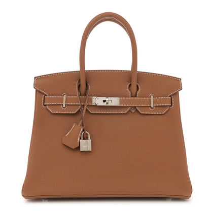 Hermes Togo BIRKIN 30 Gold 1 of 11