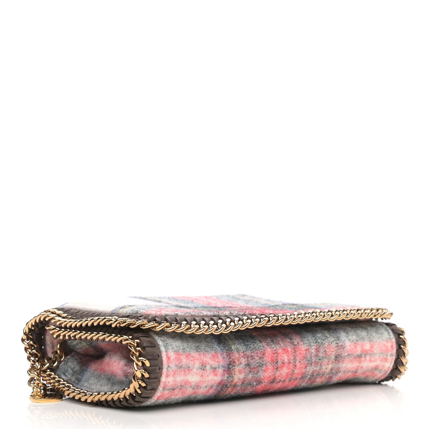 Wool Plaid Falabella Crossbody White Multicolor