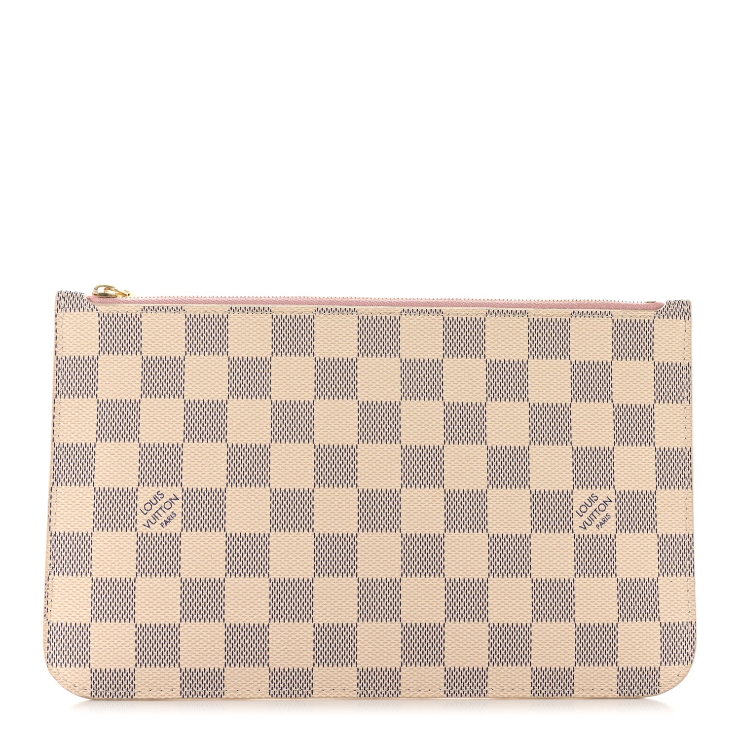Louis Vuitton Damier Azur Neverfull MM GM Pochette Rose Ballerine 1 of 16